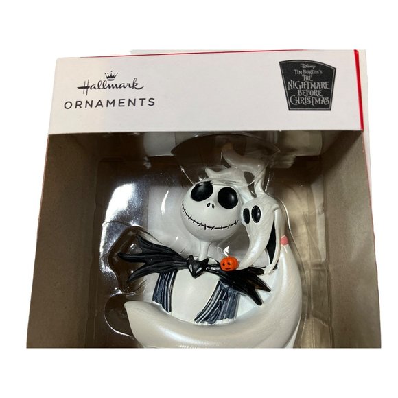 Hallmark The Nightmare Before Christmas Jack Skellington Zero Christmas Ornament - Picture 4 of 10